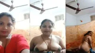 Hot Desi Wife Flaunts Her Curves Secretly on Camera MMS Porn