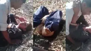 Desi gaon ki rand ka khula maidan mein garm MMS MMS Porn