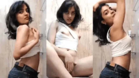 Young Girl Strips and Teases Before Masturbating in Bathroom Desi Porn MMS