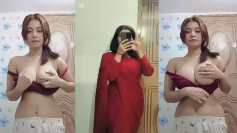 Beautiful GF Showing Pressing Her Bigboobs Desi Porn MMS