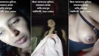 Hot Desi Muslim Girl Flaunting Her Sexy Curves Secretly MMS Porn