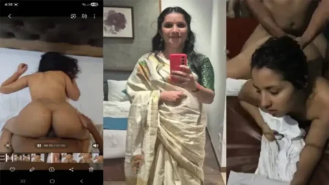 Desi auntys private room XXX romance with hot Tamil milf MMS Porn
