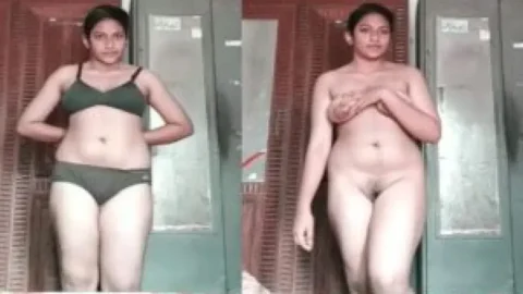 Tall mallu girl stripping and sitting nude in her bedroom Desi Porn MMS