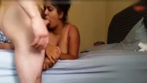Sexy nri giving blowjob taking cum on face blowjob facial Desi Porn MMS