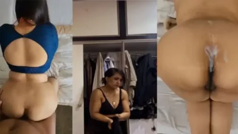 Desi aunty ka private changing room mein secret hot romance MMS Porn