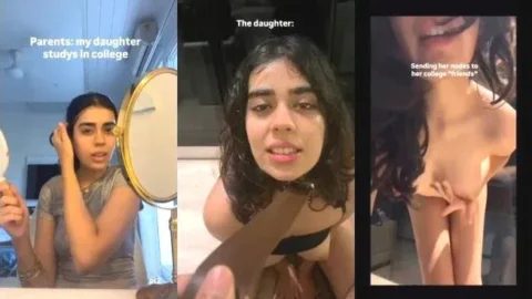 Leaked Nude Selfies of Horny Desi Girlfriend Flashing Her Boobs and Dildo Video MMS