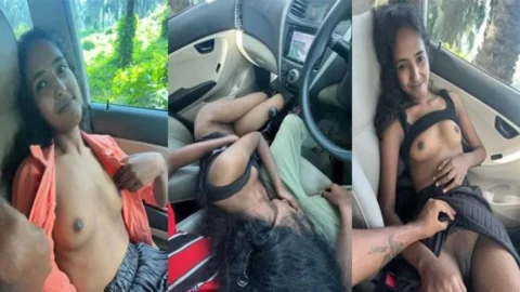 Mallu Young Slim GF Secret Car Sex Captured Desi Porn MMS