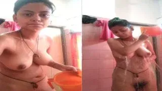 Hot desi girl secret nude bath for her boyfriend MMS Porn