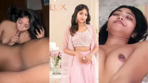 Leaked Desi GF Blowjob MMS with Big Tits Exposed Video MMS