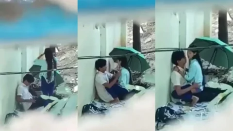 Desi School GF Fucked Outdoors in Leaked Public Sex MMS Video Video MMS