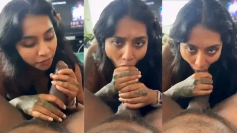Sexy tattooed desi girl deepthroats black cock with wild lust MMS Porn
