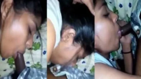 Indian GF shows her blowjob skill to her BF Desi Porn MMS