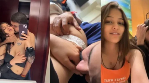 Isha Modi Boobs Out and Pussy Eaten Desi Porn MMS