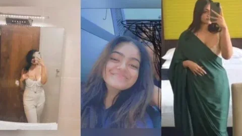 Desi Girlfriend Leaked Nudes, Squeezing Her Big Boobs On Camera Video MMS