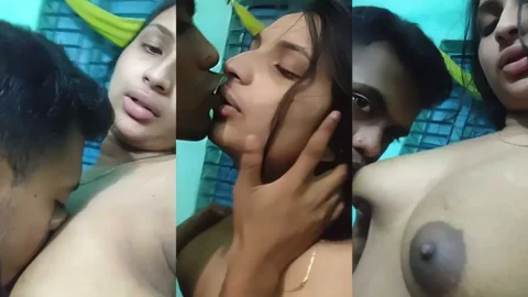 Desi Village GF Boob Sucking MMS Leaked Hard Nipples Sucked Video MMS