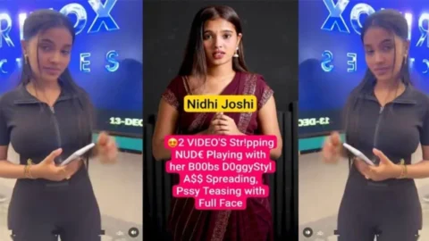 Nidhi Joshi Famous Insta Influencer Paid App Exclusive Stripping Nude Playing Desi Porn MMS