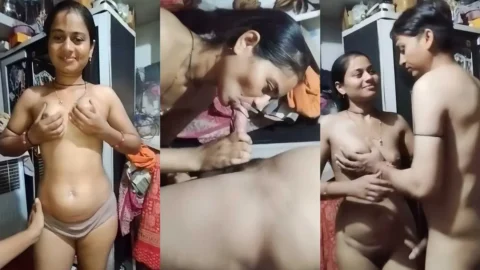 Village Jija Sali Leaked MMS Boob Pressing and Slopy Blowjob Video MMS