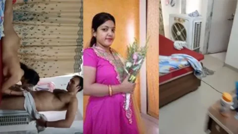 Real Indian cuckold wife Fucked infront of husband HD Porn