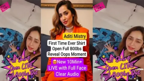 Aditi Mistrys Hot Wardrobe Malfunction Live Boob Flash Exposed MMS Porn