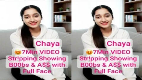 Chaya Instagram Model Private Premium Stripping Showing her Boobs Desi Porn MMS