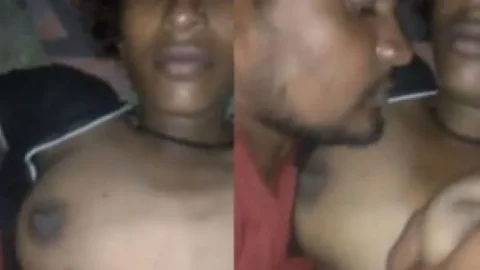 Dehati Bhabhi getting her boobs sucked by Devar Desi Porn MMS