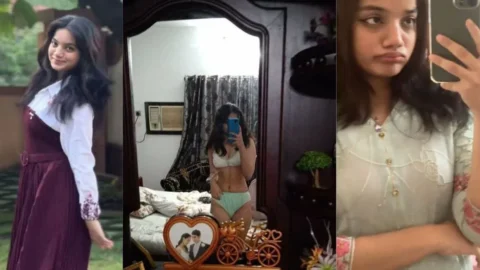 Horny Desi GF Snapchat inbox Special Teasing Stripping Full NUDE HD Porn
