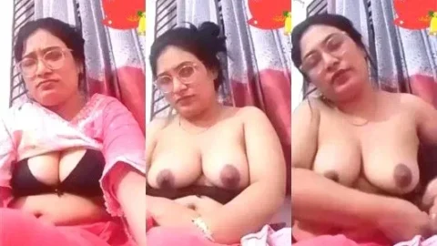 Horny Desi Bhabhi Leaked VC Shows Off Her Massive Boobs and Jiggly Tits Video MMS
