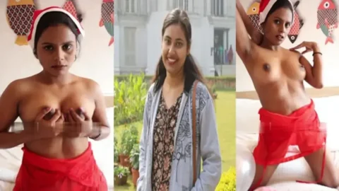 Hot Desi Model Sanchita Bose Reveals Secret Christmas Romance Look MMS Porn