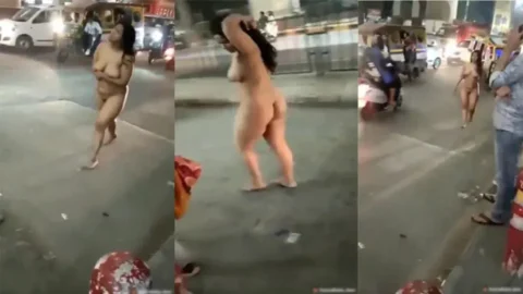 Busty Babe Public Dare Walking On The Streets Completely Nude Viral HD Porn