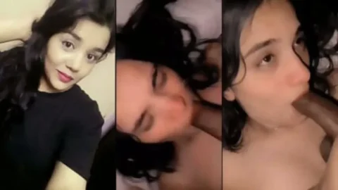 Extremely sexy indian girl giving blowjob to boyfriend in oyo clear hindi talking Desi Porn MMS