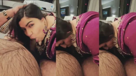 Desi Milf Giving Blowjob to her Hubby Desi Porn MMS