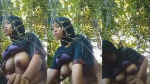 Busty Girl With Big Boobs In Hijab Riding Her Boy Outdoor Desi Porn MMS