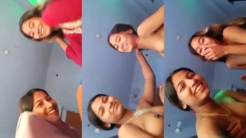 Desi Lesbians Naked in Bed Kissing and Sucking Tits Video MMS