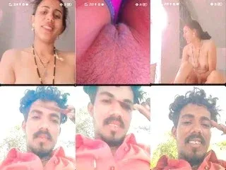 Desi Cheating Bhabhi Leaks Her Wet Hairy Pussy and Juicy Ass on VC Video MMS