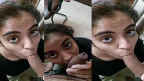 Horny cute babe sucking dick Desi Porn MMS