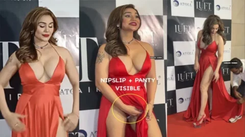 Actress Kangana Sharma Accidental Nipslip at Panty Showing HD Porn