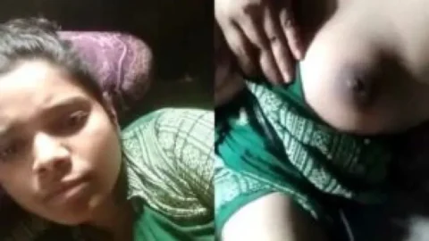 Bangladeshi girl boobs show for BF on cam Desi Porn MMS