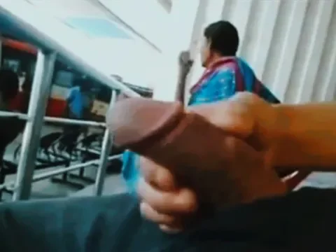Daring Guy Flash Dick Infront Of Bass Station