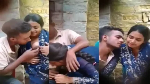 Secret Outdoor Romance with Hot Desi Blowjob and Boobs MMS Porn