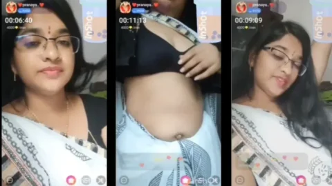 Sexy Telugu Aunty Pranaya Showing Her Nude By Stripping Saree With Telugu Audio Desi Porn MMS