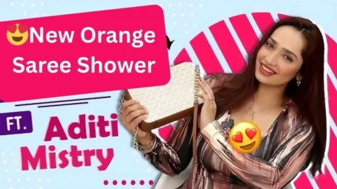 ADITI MISTRY Most Demanded New Part 1 Orange Saree Shower VIDEO Full Transparent Huge Wet Boobs HD Porn