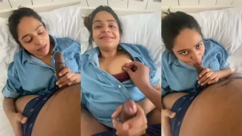 Leaked Desi Girlfriend Blowjob MMS with Big Boobs Exposed Video MMS
