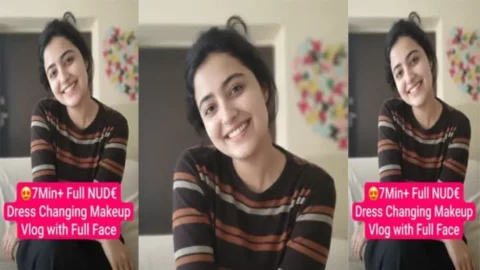 Desi GF Latest Viral Full Nude Dress Changing Makeup Vlog Desi Porn MMS