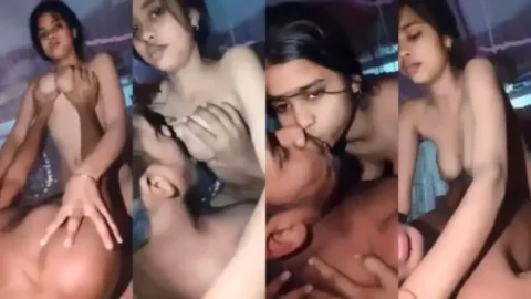 Desi Girlfriends Hot Bouncing Boobs During Wild Ride MMS Porn
