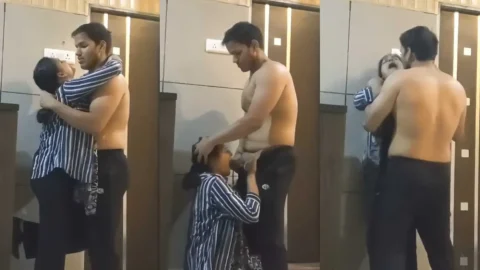 Leaked Desi Girlfriend Blowjob Gets Standing Fucked Hard Video MMS