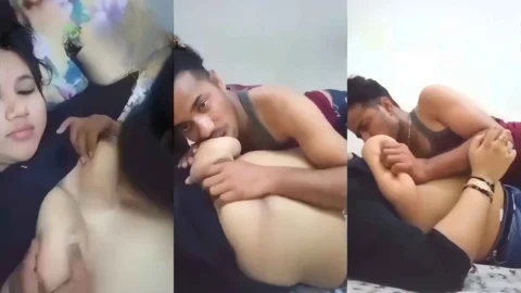 Leaked Desi Bhabhi Sex Video Lover Sucking Her Huge Boobs Video MMS